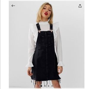Denim overall dress